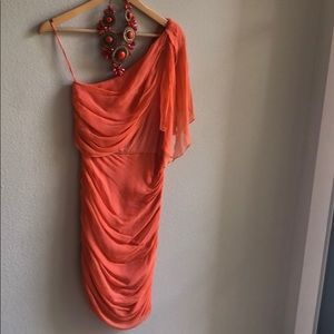 Alice + Olivia One Shoulder Cocktail Dress